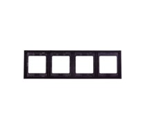 Hager Quadruple frame BERKER anthracite - 13437006 4011334297680 (4011334297680) ( JOINEDIT88596307 )