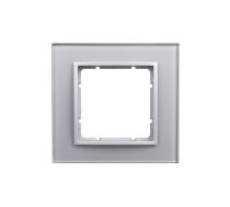 Berker Single frame B.7 glass aluminum (10116414) 4011334303947 (4011334303947) ( JOINEDIT88825845 )