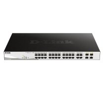 D-Link DGS 1210-28MP - Switch - smart - 24 x 10/100/1000 (PoE+) + 4 x combo Gigabit - desktop rack-mountable - PoE+ (370 W) 790069467776 (790069467776) ( JOINEDIT88793464 )