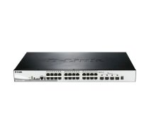 D-Link DGS 1510-28XMP - Switch - L3 - smart - 24 x 10/100/1000 (PoE+) + 4 x 10 Gigabit SFP+ - desktop rack-mountable - PoE+ (370 W) 790069467943 (790069467943) ( JOINEDIT88818640 )