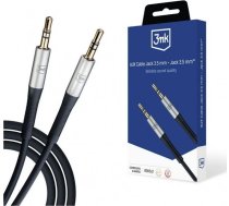 3mk AUX miniJack - miniJack 3.5 mm ( 5903108528771 151205-0 155271-uniw 3mk AUX Cable Jack 3 5 mm - Jack 3 5 mm(1)-0 Jack 3 5 mm - Jack 3 5 mm ) kabelis video audio