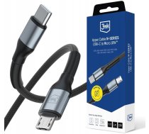 Kabel USB 3MK Accessories - 3mk Hyper Cable N-SERIES C to Micro 1m QC 3.0 5V/2A 10W Black 160691 (5903108739214) ( JOINEDIT88336646 )