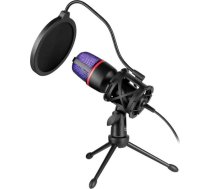 Mikrofon Defender Mikrofon przewodowy Defender FORTE GMC 300 ze statywem STREAM strumieniowy RGB USB 64631 (4714033646314) ( JOINEDIT53926278 )