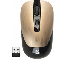 Mysz bezprzewodowa Defender WAVE MM-995 optyczna bezklikowa silent 1600dpi zlota 4745090821857 ( 52994 ) Datora pele