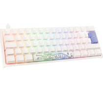 Ducky One 2 Pro Mini White Edition Gaming Tastatur RGB LED - Cherry Silent Red (QWERTZ - vācu izkārtojums) ( 4711394394885 DKON2061ST-SDEPDWWT2 GATA-2648 ) klaviatūra