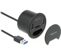 HUB USB Delock Delock 2 Port Tisch-Hub 2 x SuperSpeed USB Typ-A und Card Reader fur SD und Micro ( 64152 ) USB centrmezgli