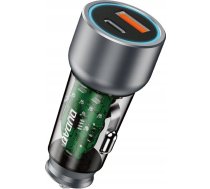 Ladowarka Dudao Ladowarka samochodowa Dudao R4T 30W USB-A / USB-C - szara 6976625332687 (6976625332687) ( JOINEDIT65964532 ) iekārtas lādētājs