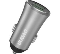 Dudao 3 4A smart car charger 2x USB silver (R6S silver) ( Dudao Car Charger R6S Silver 58010 6970379618073 ) iekārtas lādētājs