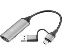 Sandberg 136-70 HDMI Capture Link to USB-C/A 5705730136702 (5705730136702) ( 136 70 ) adapteris