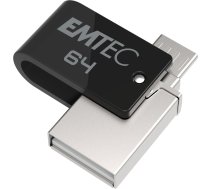 EMTEC USB-Stick 64 GB T260 USB 2.0 micro-USB Dual ( ECMMD64GT262B ) USB Flash atmiņa