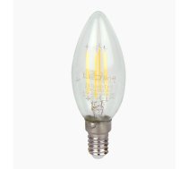 LED spuldze E14 6W 4000K 720lm 220-240V FILAMENT C35 CANDLE LED line LITE ( 202214 ) apgaismes ķermenis