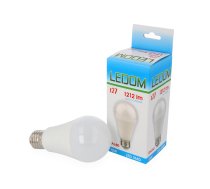 LED spuldze E27 230 V 12 W A60 1212 lm neitrali balta LEDOM 4000K ( 247415 ) apgaismes ķermenis