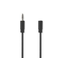 Stereo audio kabelis 3 5mm male - 3 5mm female 2 0m melns ( CAGL22050BK20 ) kabelis video audio