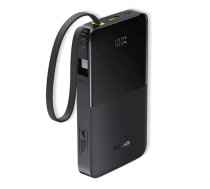 LiPo Powerbank 10000mAh 22.5W USB + USB-C ar integretu USB-C kabeli EnerFill Bipow2 melns BASEUS ( 6932172691875 15868141 E0027600 ) Powerbank mobilā uzlādes iekārta