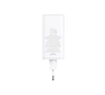 Sienas atrais ladetajs GaN6 Pro 100W 2xUSB-A + 2xUSB-C QC PD ar USB-C kabeli 1 m balts ( P10162705212 00 ) iekārtas lādētājs