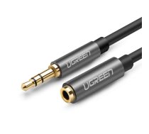 UGREEN AV118 AUX jack audio extender 3.5 mm 5m (black) ( 6957303815388 10538 UGR551BLK UGREEN/10538 ) USB kabelis