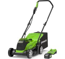 33 cm cordless mower Greenworks GD24LM33K4 - 2516107UB - charger + 4Ah battery kit ( 2516107UB 0001-00019-60940 GR2516107UB ) Zāles pļāvējs - Trimmeris