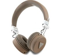 Sluchawki Guess Guess Bluetooth ENC GUBH70PGTSPSW Brown Grained Classic Round Shape Headphones GUBH70PGTSPSW (3666339328931) ( JOINEDIT66529448 )