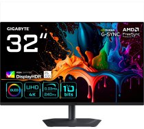 Gigabyte MO32U2 EK 31.5 " OLED UHD 240 Hz 0.03 ms 3840 x 2160 pixels 250 cd/m HDMI ports quantity 2 ( MO32U2 EK 4719331871918 ) monitors