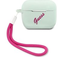 GUACAPLSVSBF Guess Vintage Silicone Case for Airpods Pro Blue ( GUACAPLSVSBF 3700740495483 68731-uniw GUE001108 GUE001108-0 GUE870BLUFCS ) austiņas