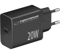 Esperanza EZC104K mains charger 20W Black ( EZC104K 13773811 ) iekārtas lādētājs