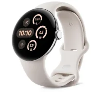 Google - Pixel Watch 3 41mm 4G Polished Silver/Porcelain GA05282-DE (0840353907911) ( JOINEDIT91786596 )