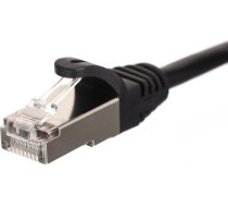 NetRack Patchcord RJ45 kat. 6 FTP F/UTP 0 5m Netrack czarny ( BZPAT056FK ) kabelis vads