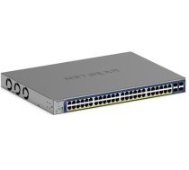 Netgear Smart S3300-52X - V3 - Switch - L3 Lite - Smart - 48 x 10/100/1000 + 4 x SFP+ - Desktop an Rack montierbar (380 W) ( GS752TX 300EUS )