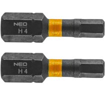 Neo Tools Bity uderzeniowe HEX4 x 25 mm 2 sztuk 15633633 (5906692007127) ( JOINEDIT80534104 )