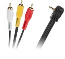 Kabel Jack 3.5mm - RCA (Cinch) x3 3m czarny (KPO2851L-3) KPO2851L-3 (5901436714705) ( JOINEDIT44793596 ) kabelis video audio