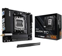 ASRock A620AI WiFi AM5 mITX HDMI DDR5 retail ( 90 MXBT50 A0UAYZ 4710483942747 A620AI WiFi ) pamatplate mātesplate
