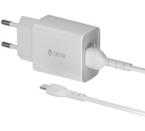 Devia ladowarka sieciowa Smart 2x USB 2 4A biala + kabel Lightning RLC-526 (6942297140844) ( JOINEDIT85168547 ) iekārtas lādētājs