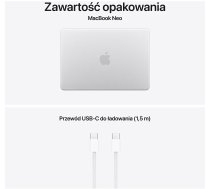 Laptop Apple Apple Macbook Neo - A18 Pro 13apos;apos; 8GB 512GB Mac OS Srebrny US MHFC4ZE/A/USZ1TP00025 (5902002378444) ( JOINEDIT88159052 ) Portatīvais dators