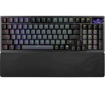 Klawiatura Asus ASUS klawiatura ROG Azoth 96 HE mechaniczna bezprzewodowa BT RF 2.4GHz Czech/Slowacki czarny 90MP040H-BKZA00 (4711636008815) ( JOINEDIT89630838 ) klaviatūra