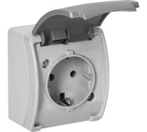 Orno Gniazdo pojedyncze 2P+Z Schuko AQUATIC IP44 szaro-grafitowe 14090165 (5904988902279) ( JOINEDIT63719742 )
