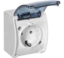 Orno Gniazdo pojedyncze 2P+Z Schuko AQUATIC IP44 biale dymione 14090175 (5904988902316) ( JOINEDIT63719752 )
