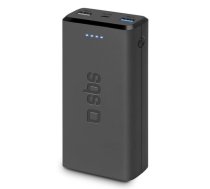 SBS Power Bank 20000mAh 2 USB 2.1A – melns