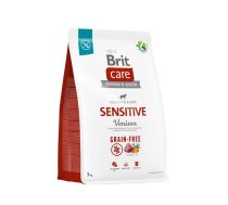 Brit Care Grain-free Sensitive Venison sausā barība suņiem Medījums, kartupeļi, 3 kg