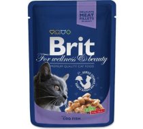 Brit Premium Cat Pouch Cod Fish konservi kaķiem, 100 g