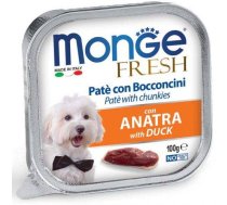 Monge Fresh Pate With Duck konservi suņiem, pastēte ar pīli, 100 g | 8009470013048 | MN13048