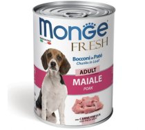 Monge Fresh Chunks Adult With Pork konservi suņiem ar cūkgaļu pieaugušiem suņiem, 400 g | 8009470014465 | MN14465