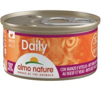 Almo Nature Daily Cat gaisīga pastēte ar liellopu un Teļu, 85g