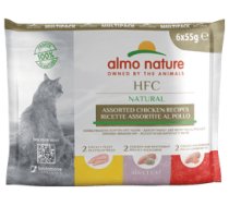 Almo Nature HFC Natural Multipack/Vistas gaļas asorti 6x55g