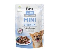 Brit Care Mini Venison Fillets In Gravy mitrā barība mazo un mini šķirņu suņiem, 85 g | 8595602560356 | M-KONBM5