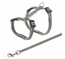 Trixie Harness with Lead, Reflecting 22/42cm/10mm, Lead 1.20m krūšu siksna ar pavadu kaķiem, atstarojoša, neilona | 4011905041841 | 103345