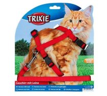 Trixie Harness XL With Lead krūšu siksna kaķiem ar pavadu, regulējama, neilons, 34-57 cm / 13 mm, pavada 1.20 m | 4011905041964 | 102951