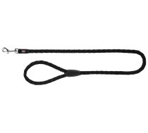 Trixie Cavo Leash S–M apaļa neilona pavada suņiem ar karabīnu, melna, 1,00 m/ø 12 mm | 4053032023178 | 109038