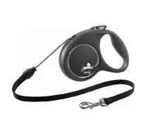 Trixie Flexi Black Design automātiskā pavada suņiem, auklas veida, S, 5 m, līdz 12 kg | 4000498033302 | 108868