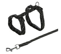 Trixie Cat Harness with Lead krūšu siksna un pavada kaķiem, regulējama, 27-45 cm/10 mm, pavada 1.30 m | 4011905041834 | 103493