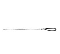 Trixie Chain Leash With Nylon Hand Loop, ķēdes pavada suņiem ar neilona rokturi, melna, 1.00 m/3.0 mm | 4011905140216 | 106848